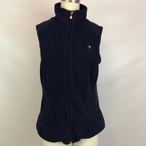 SOLD Lily Pulitzer Navy Fleece Vest Size Medium💗